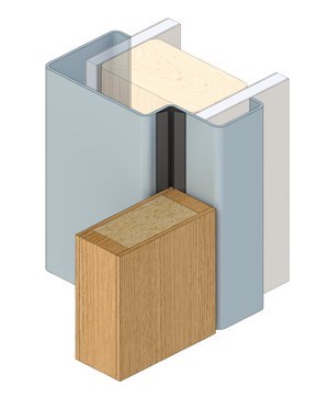 RP150 Batwing Perimeter Seal, Long Single Door Set 6300mm - Sides 2750mm, Top 1000mm in Black