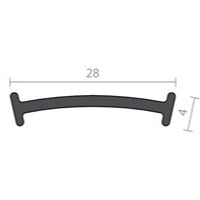 RAVEN RP330 EPDM - Solid 1000mm in Black