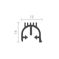 RAVEN RP410 Flex PVC 1000mm in Black
