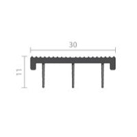RAVEN RP486 Rigid/Flex PVC 3000mm in Black