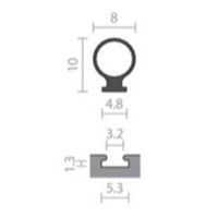 RAVEN RP540 Silicon Weather Strip 24m in Black