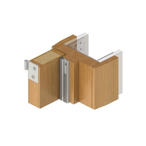 RAVEN RP78Si Perimeter Seal, Single Door Set 5200mm - Sides 2100mm, Top 1000mm in Clear Anodised