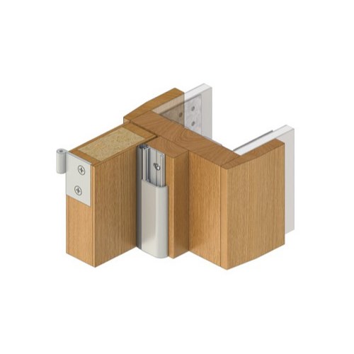 RAVEN RP93Si Perimeter Seal, Long Single Door Set 6300mm - Sides 2750mm, Top 1000mm in Clear Anodised
