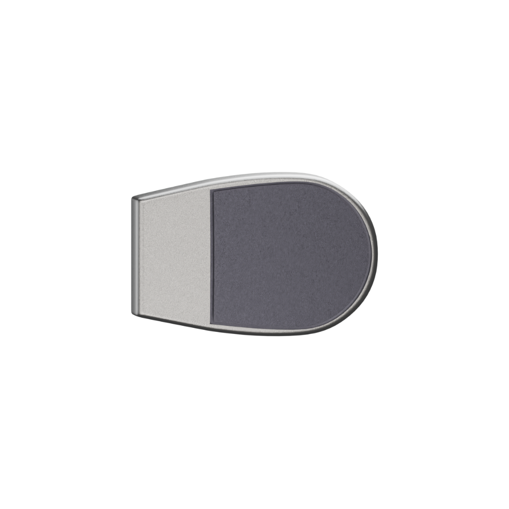 Xcel Series Bumper ? Concealed - With Screw Fixings in Satin Chrome