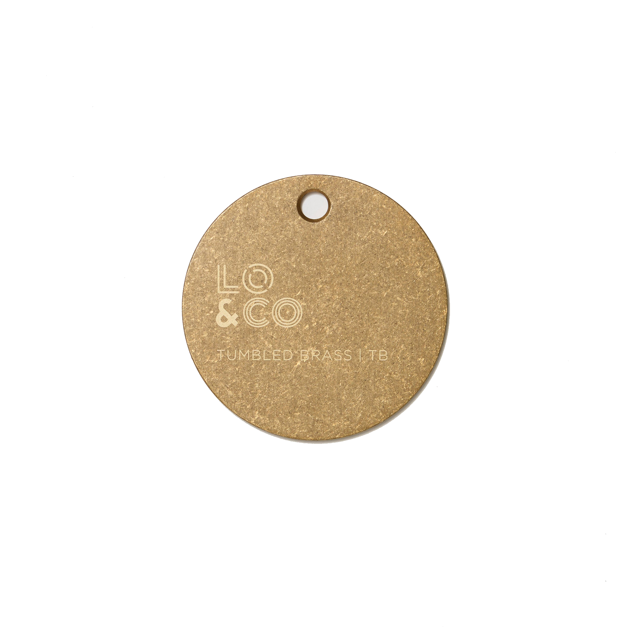 Lo & Co Sample Chip in Tumbled Brass