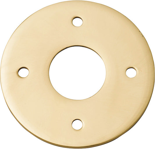Adaptor Plate Pair Round Rose Polished Brass D60mm in Polished Brass