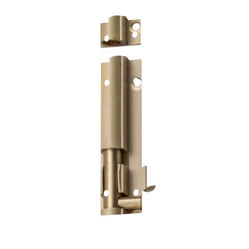 Barrel Bolt Satin Brass L75xW25mm Bolt 7.5mm in Satin Brass