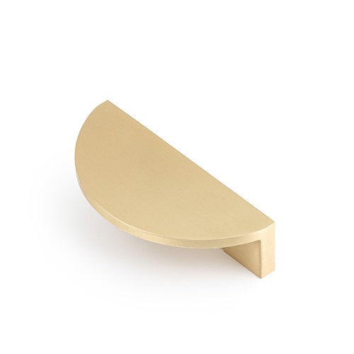 Gyre Semi-Circle 90mm Pull in Brushed Brass