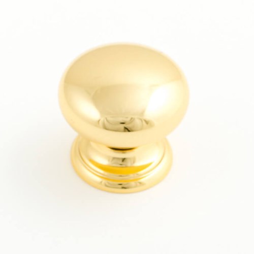 Castella Sovereign Fluted Cabinet Knob in Polished Gold