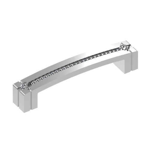 Polaris Handle 96mm Multi Stone in Polished Chrome