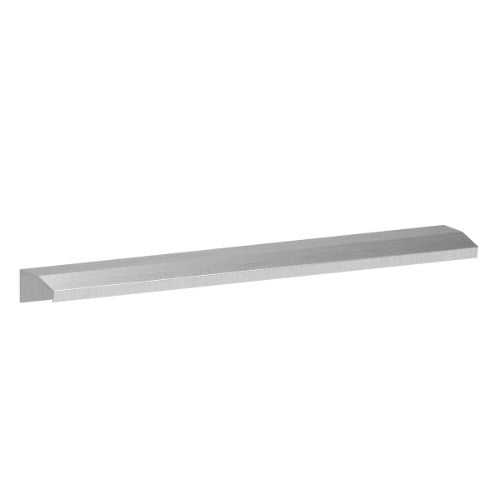 Edge Pull 100mm O/A 76mm CTC in Brushed Aluminium Inox