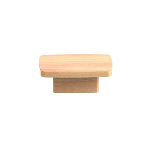 Kethy Timber Quattro L4312 oak cabinet knob with a modern, rounded design for furniture or cabinets.