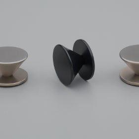 Varde Knob 36mm with Backplate Stainless Effect in Stainless Effect