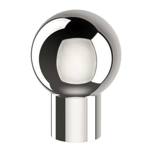 SFD K015 Cabinet knob by Style Finish Doorware with a polished stainless steel finish, mounted on a cabinet door.