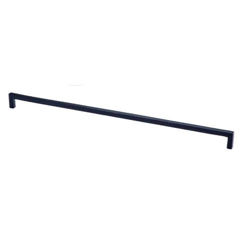 Black Jolie Essence handle measuring 490x32x10mm, featuring a sleek design and sturdy construction for furniture or cabinetry.