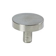 LUNE40 KNOB BRASS/OLD SILVER Ø40MM*30MM in Old Silver