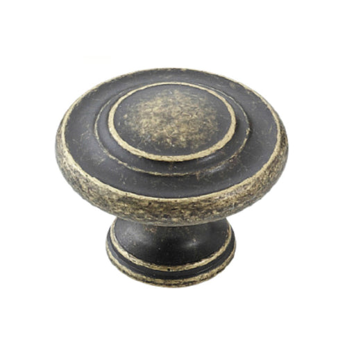 Fluted Antique Knob, 34mm - Antique Bronze in Antique Bronze