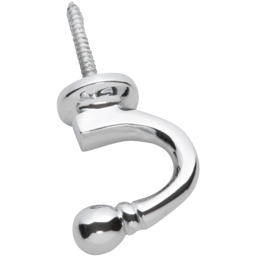 Curtain Tie Back Hook Standard Chrome Plated P45mm in Chrome Plated