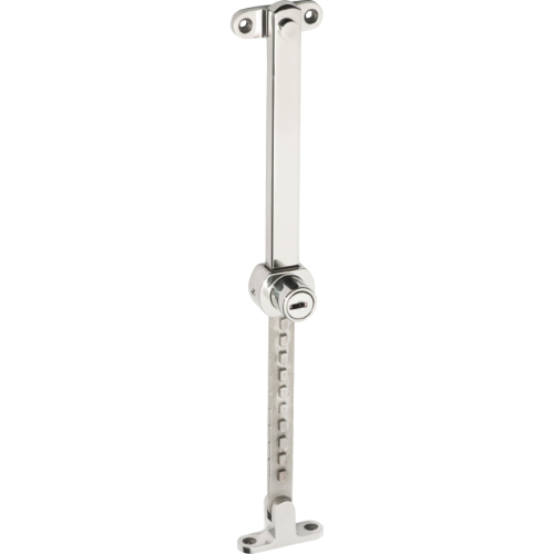 Casement Stay Stainless Steel Telescopic Locking Polished Stainless Steel L200-295mm in Polished Stainless