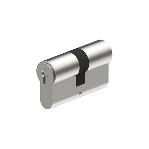 Euro double cylinder lock, 90mm, by Wynns Locksmiths, showing the brass cylinder with keyholes on both sides.