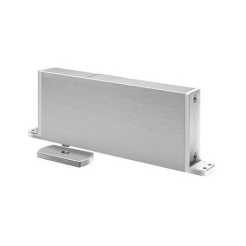 Frits Jurgens fully concealed Door Pivot Spring. Complete kit.| System M+A |40 mm Min PivotPoint | Squared Floor Plate | Max Door Weight 70kg in Satin Stainless
