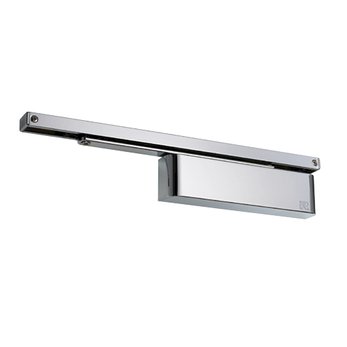 TS9205 Slimline Closer Combined Unit, Includes Mechanism, Cover & Slide Armset in Polished Nickel