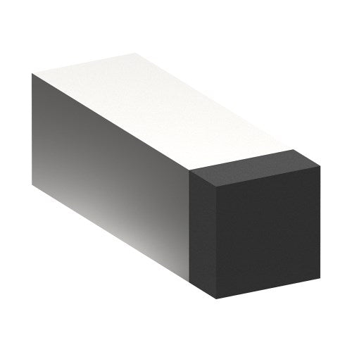 024 Door Stop, Wall Mounted, Square 25mm x 25mm x 75mm projection in Satin Stainless