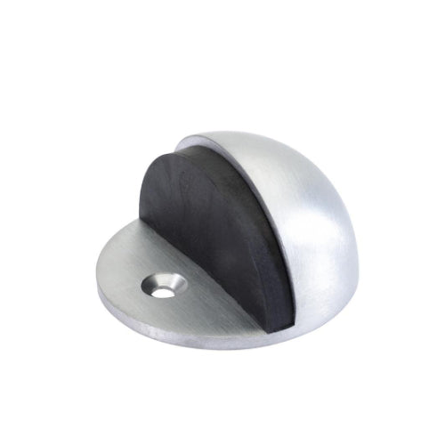 Half Moon Doorstop in Brushed Nickel