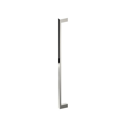 BAR Entrance Pull Handles, Stainless Steel, 25mm x 13mm x 600mm CTC (Back to Back Pair) in Polished Stainless