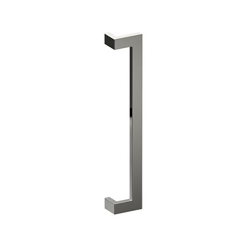 LINEA OFFSET Entrance Pull Handles, Stainless Steel, 38mm x 25mm x 600mm CTC (Back to Back Pair) in Polished Stainless