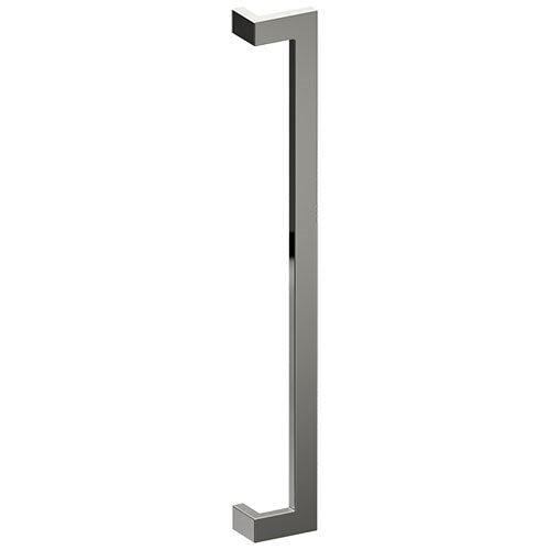 LINEA OFFSET Entrance Pull Handles, Stainless Steel, 38mm x 25mm x 800mm CTC (Back to Back Pair) in Polished Stainless