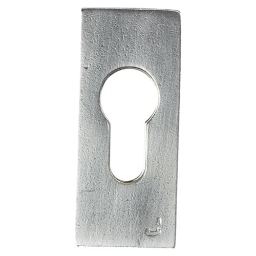SECURITY ROSE BRASS/OLD SILVER D=10MM 70*30MM in Old Silver