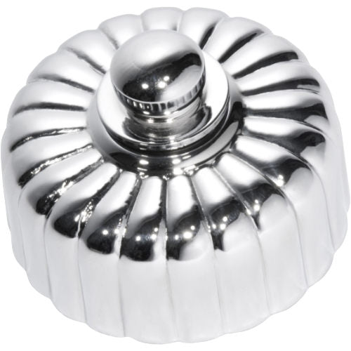 Fan Controller Fluted Chrome Plated D55xP40mm in Chrome Plated