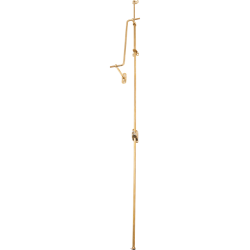 Fanlight Window Operator Polished Brass Unlacquered H900-1115mm in Polished Brass