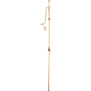 Fanlight Window Operator Polished Brass Unlacquered H900-1115mm in Polished Brass