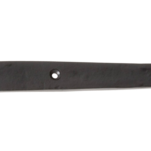 Hinge Iron Decorative Matt Black L400xH100mm in Matt Black