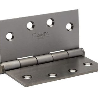 SS Butt Hinge, Fixed Pin - 100 x 100 x 2.5mm in Graphite Nickel