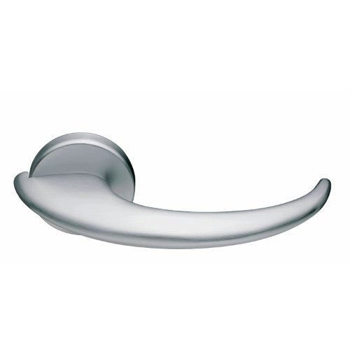 ARCO - passage lever set round rose (52mm) without latch in Satin Chrome