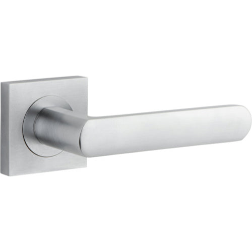 Door Lever Osaka Square Rose Brushed Chrome H52xW52xP55mm

(Latch/Lock Sold Separately) in Brushed Chrome