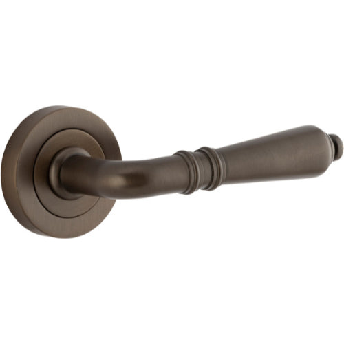 Door Lever Sarlat Round Rose Pair Signature Brass D52xP58mm

(Latch/Lock Sold Separately) in Signature Brass