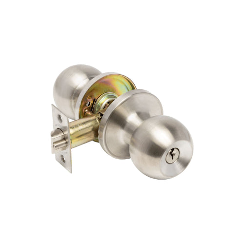 Zanda Cyclo knob in stainless steel, featuring a sleek, modern design with textured grip for easy turning and control.