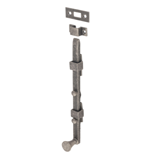Panic Bolt Rumbled Nickel L255mm in Rumbled Nickel