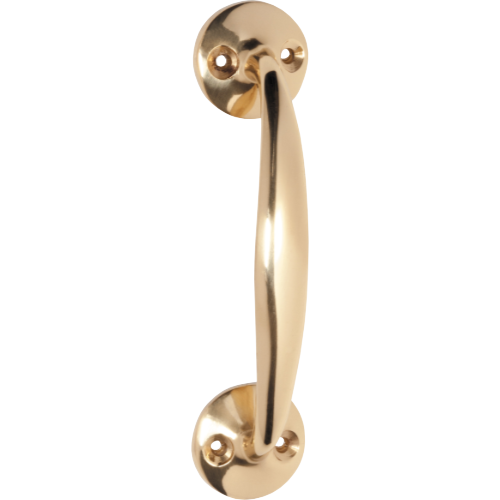 Pull Handle Telephone Polished Brass L110xP30mm in Polished Brass