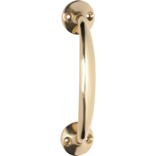 Pull Handle Telephone Polished Brass L125xP35mm in Polished Brass