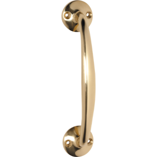 Pull Handle Telephone Polished Brass L150xP43mm in Polished Brass