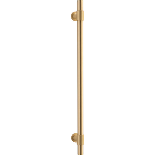 Pull Handle Helsinki Brushed Brass L560xD22xP66mm BP35mm CTC450mm in Brushed Brass