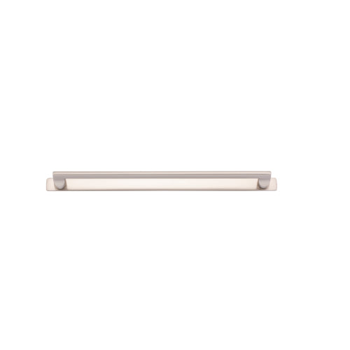 Cabinet Pull Baltimore Satin Nickel L340xW8xP39mm BD20mmCTC320mm With Backplate W365xH24mm T3mm in Satin Nickel