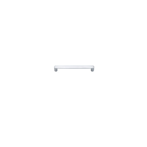 Cabinet Pull Osaka Brushed Chrome L175xW15xP30mm BD15mm CTC160mm in Brushed Chrome