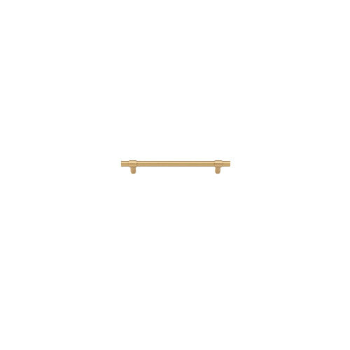 Cabinet Pull Helsinki Brushed Brass L205xP36mm BD11mm CTC160mm in Brushed Brass
