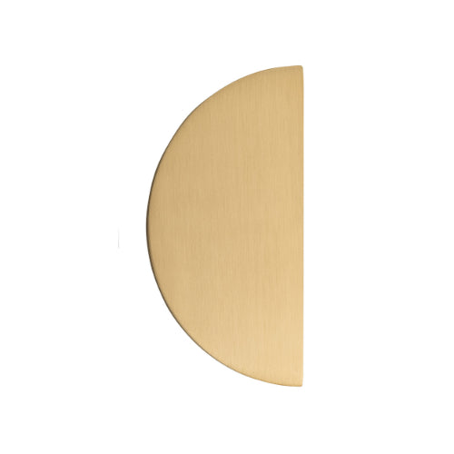 Cupboard Pull Osaka Half Moon Brushed Brass H150mm CTC30mm in Brushed Brass
